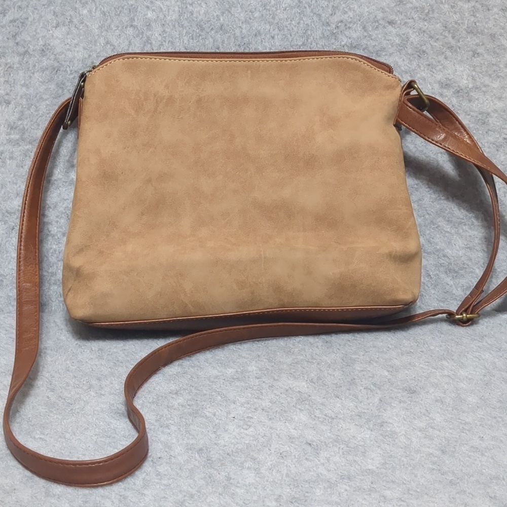 BOC Born Concept Vegan Leather Brown Crossbody bag - Picture 3 of 13